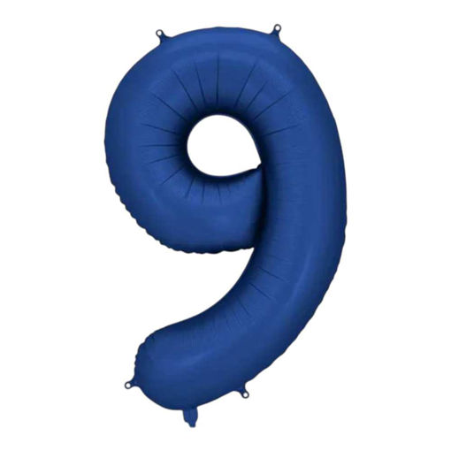 Picture of FOIL BALLOON NUMBER 9 NAVY BLUE 34 INCH